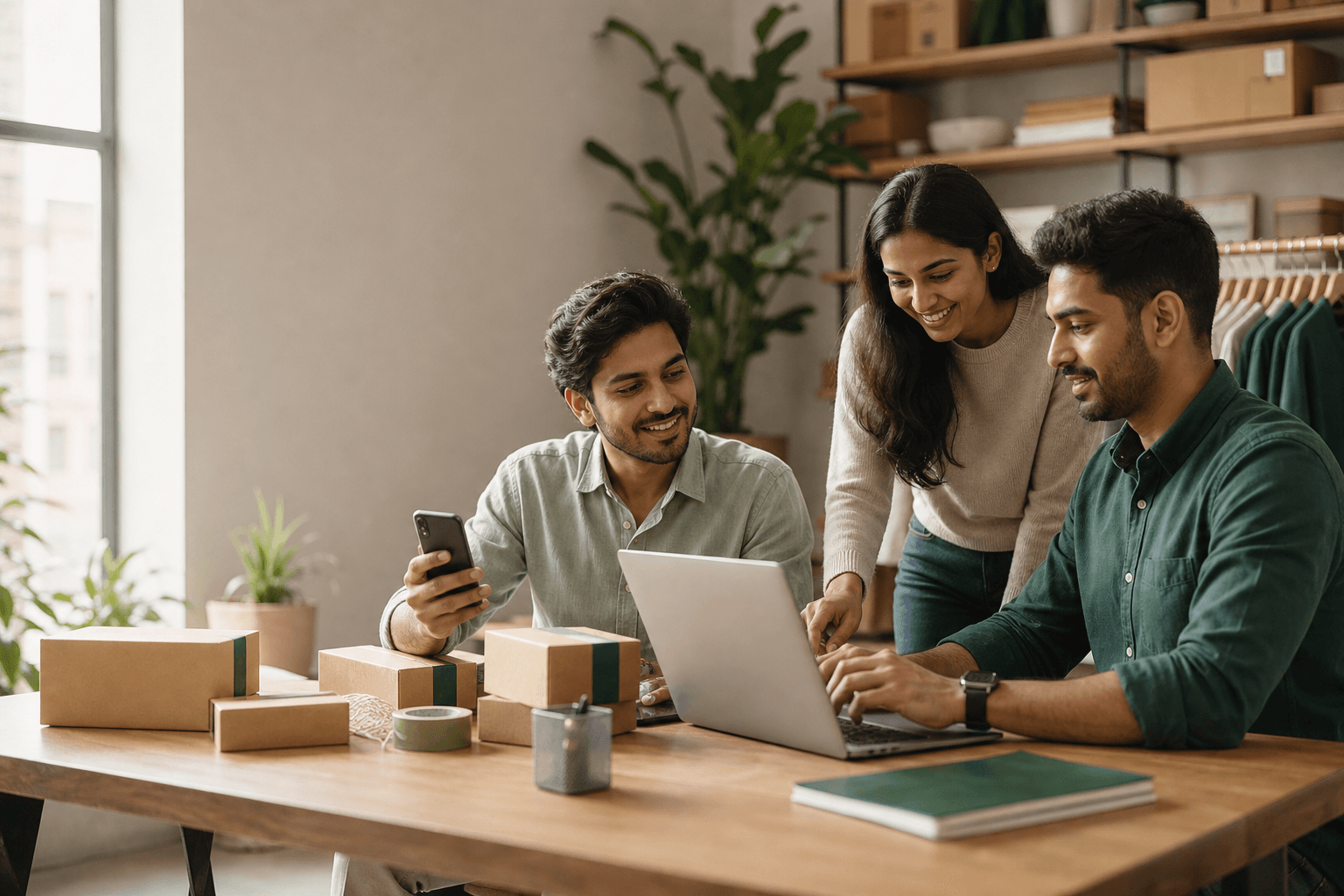 An ecommerce operations team coordinating customer work